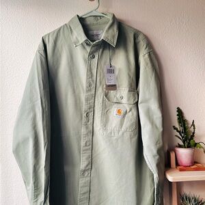 Carhartt Work in Progress Sage Green Reno Shirt Jacket